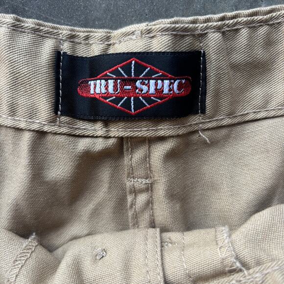 Tru-Spec Tactical Cargo Pants Men's L 36x29 Khaki Ripstop Utility Workwear - Picture 5 of 16